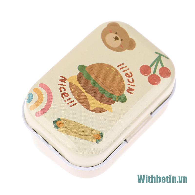 【Withbetin】1X Sealed Tin Box Jar Packaging Boxes Jewelry Candy Coin Earrings Headphone Gift