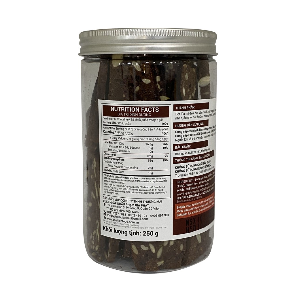 [BISCOTTI ĂN KIÊNG] Bánh Ăn Kiêng Dinh Dưỡng An Nhiên, Healthy, Bánh Ngũ Cốc Giảm Cân Không Đường | BigBuy360 - bigbuy360.vn