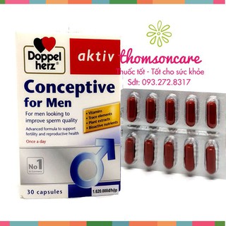 Conceptive For Men - Hỗ trợ sinh sản cho nam - nhập khẩu từ Doppelherz Aktiv Đức
