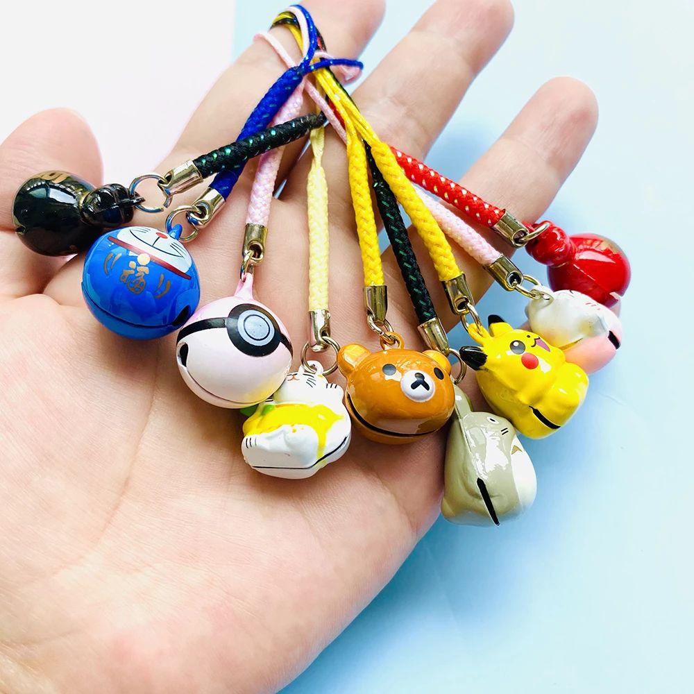 Dây Đeo Điện Thoại In Hình Chú Mèo May Mắn Hoạt Hình Dễ Thương