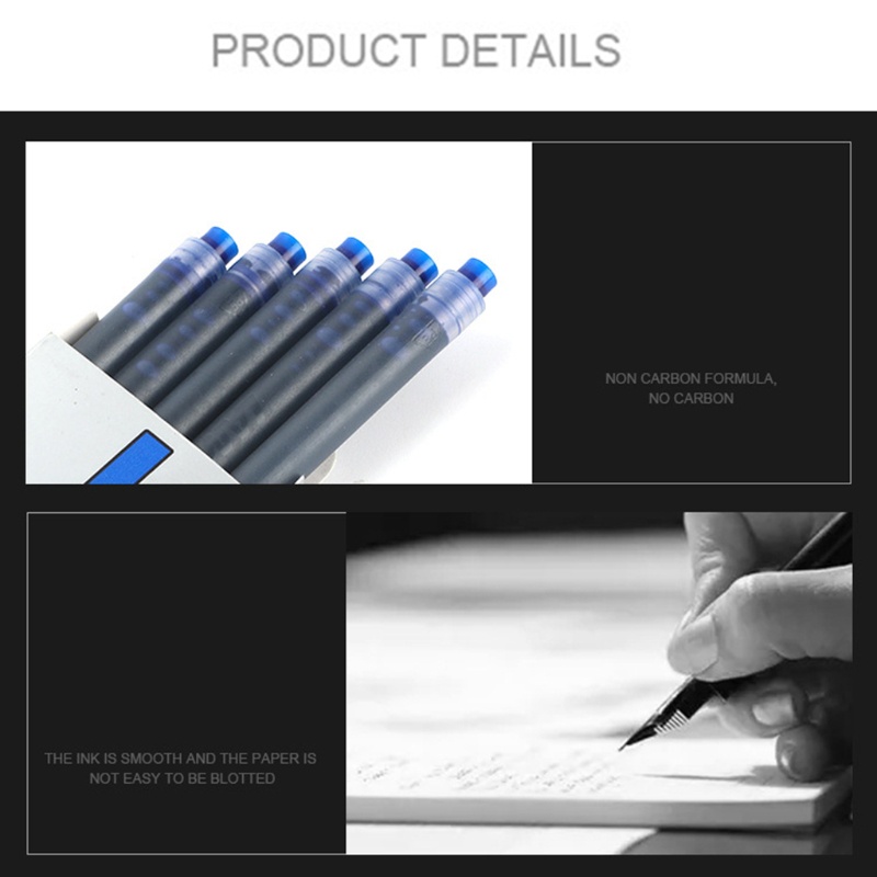 5 Hộp Mực In Nhanh Khô Đường Kính 3.4Mm Cho Học Sinh