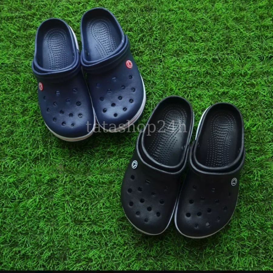 Dép Cross Unisex ❤️ Dép sục nhựa cá độn đế đi mưa siêu nhẹ dép lỗ đi trong nhà cho cặp đôi nam nữ 2 mau