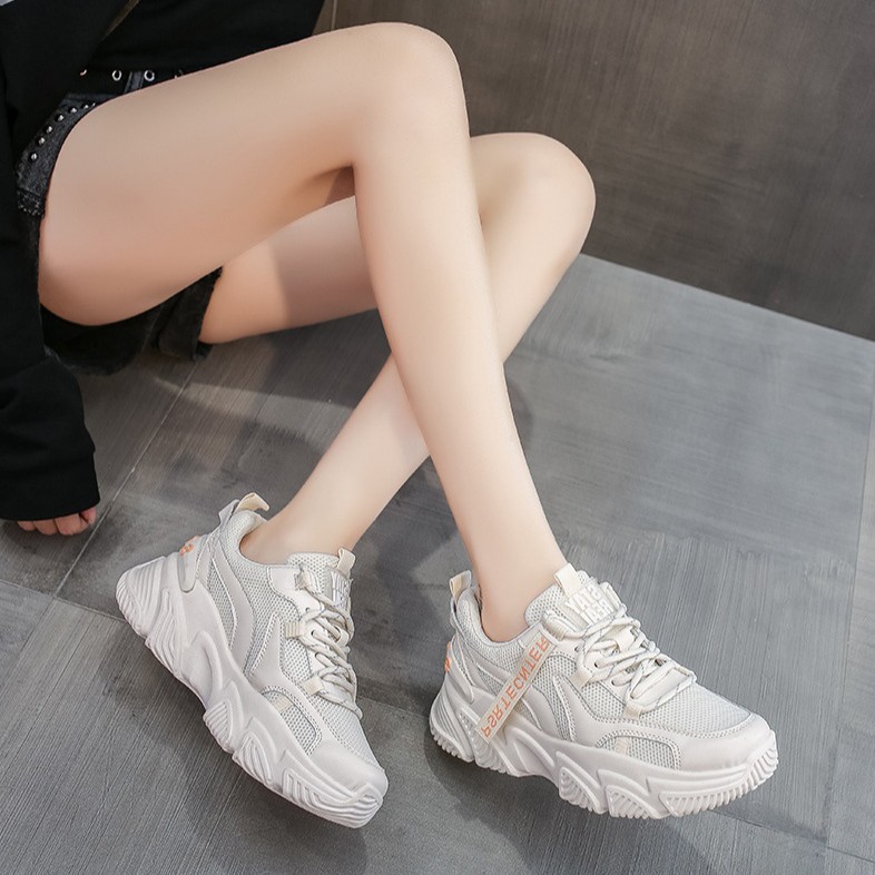 Giày thể thao nữ Stay Real đế độn 3 phân, Sneaker nữ ulzzang đế cao thời trang cá tính