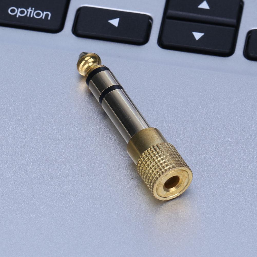 DECEBLE 3.5mm Female to 6.5mm Male Headphone to Stereo Microphone Jack Adapter Best