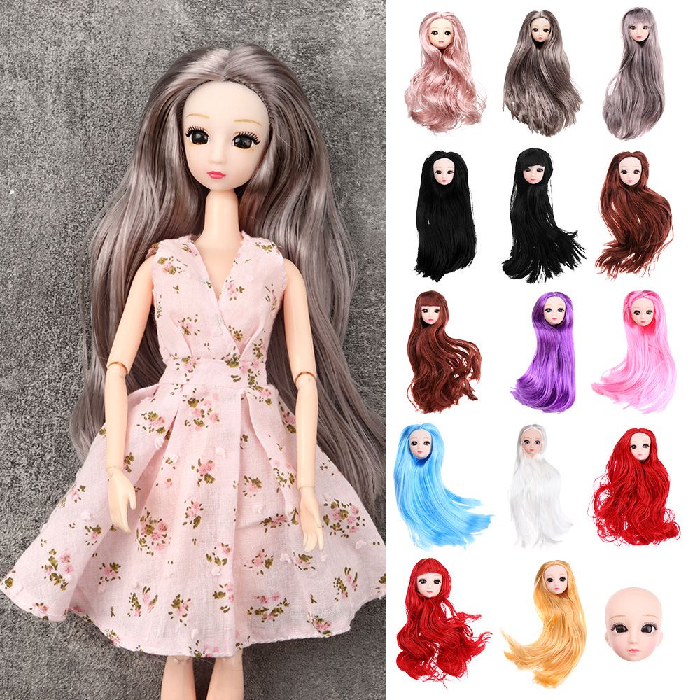 SUSANS 1/6 BJD Đầu búp bê 30cm DIY phụ kiện búp bê món quà đồ chơi cô gái
