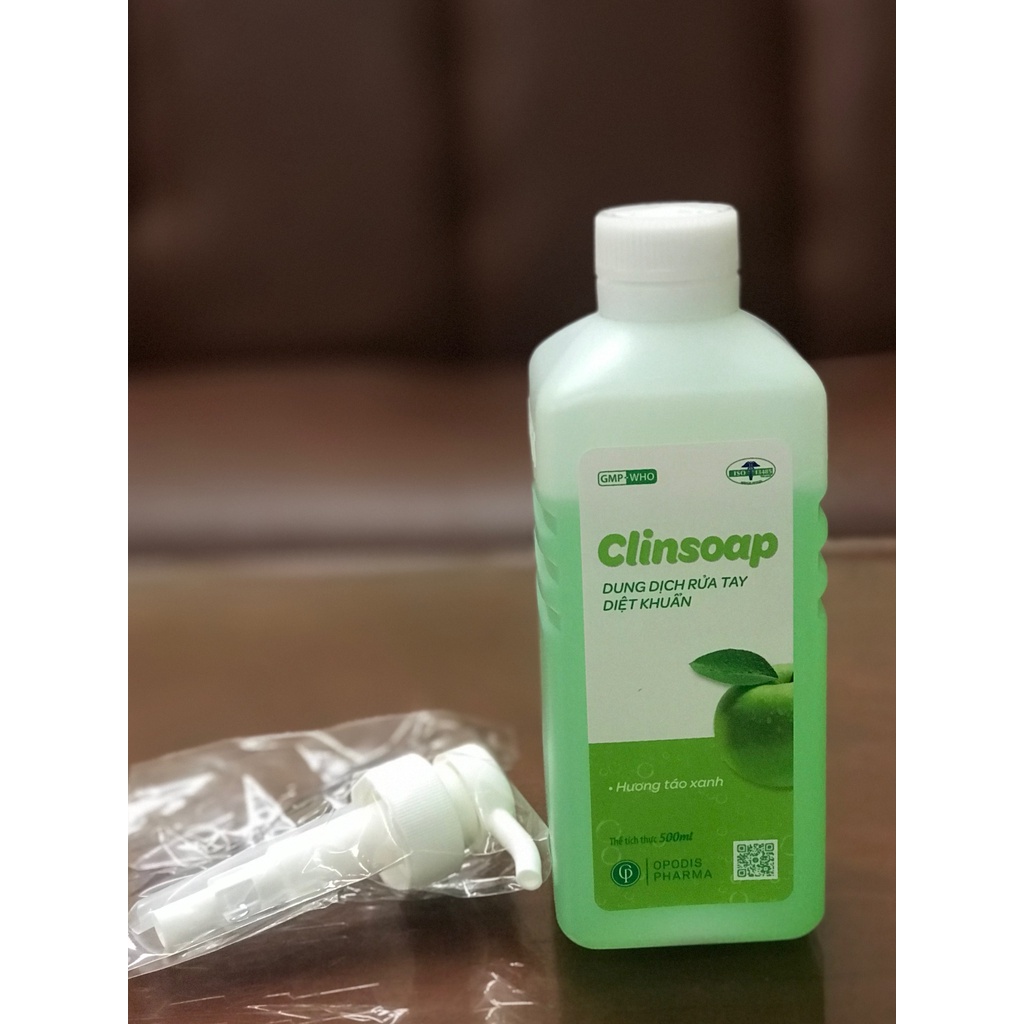 Xà phòng rửa tay diệt khuẩn Clinsoap, chai 500ml | BigBuy360 - bigbuy360.vn