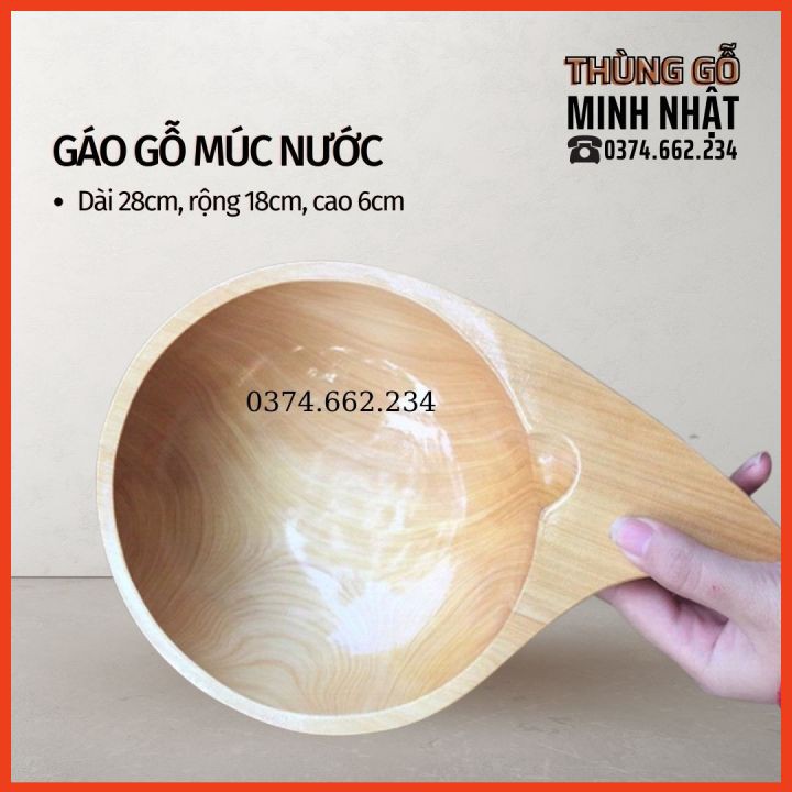 Gáo gỗ múc nước⚡️XẢ KHO⚡️an toàn,thân thiện môi trường