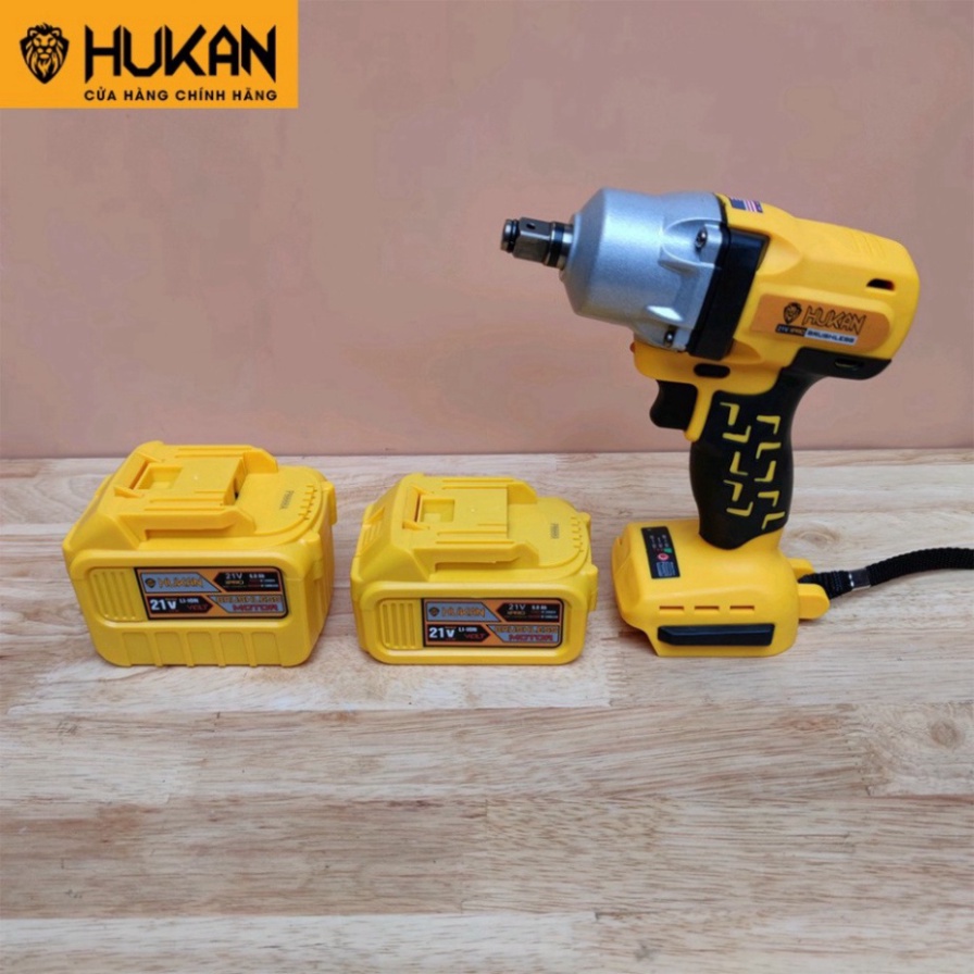 Máy siết bulong HUKAN X1 Pro lực siết 330nm tặng kèm bộ khẩu dài 10 cái