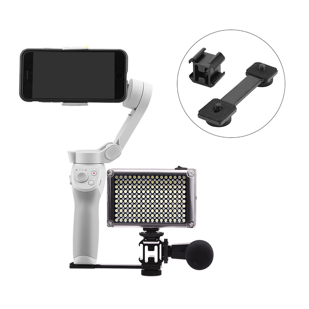 DJI ZHIYUN Giá Đỡ Micro Và Đèn Led Cho Dji Om 4 Omis Mobile 2 3 Zhiyun Smooth 4 Feiyu Vimble Vlog