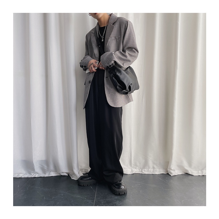 Túi đeo chéo nam nữ unisex hình bầu họa tiết trơn, da xịn mềm thời trang phong cách Hàn Quốc #6