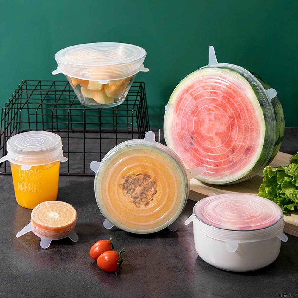 Set 6/12/18 nắp silicon đa năng tiện dụng chất lượng cao