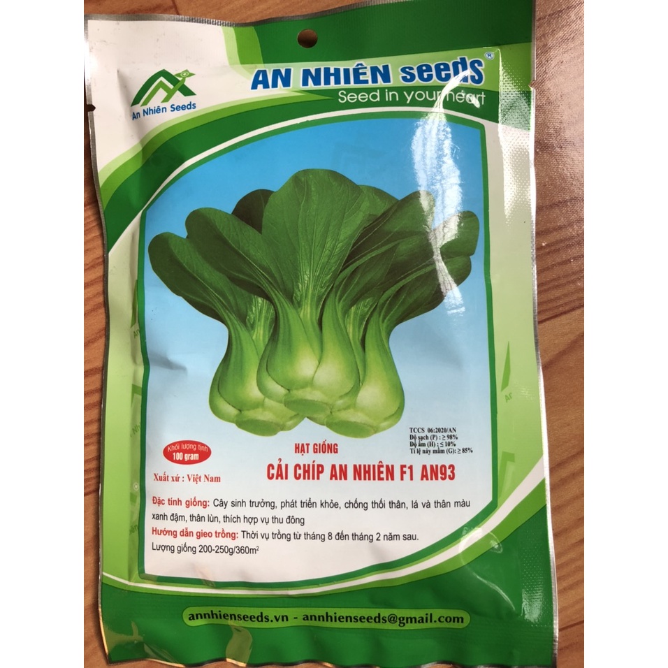 Hạt giống Cải chíp F1 AN 93 - Thân lùn, bẹ to gói 100g