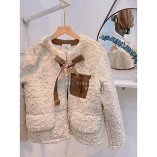 áo khoác lông( ảnh thật shop chụp)