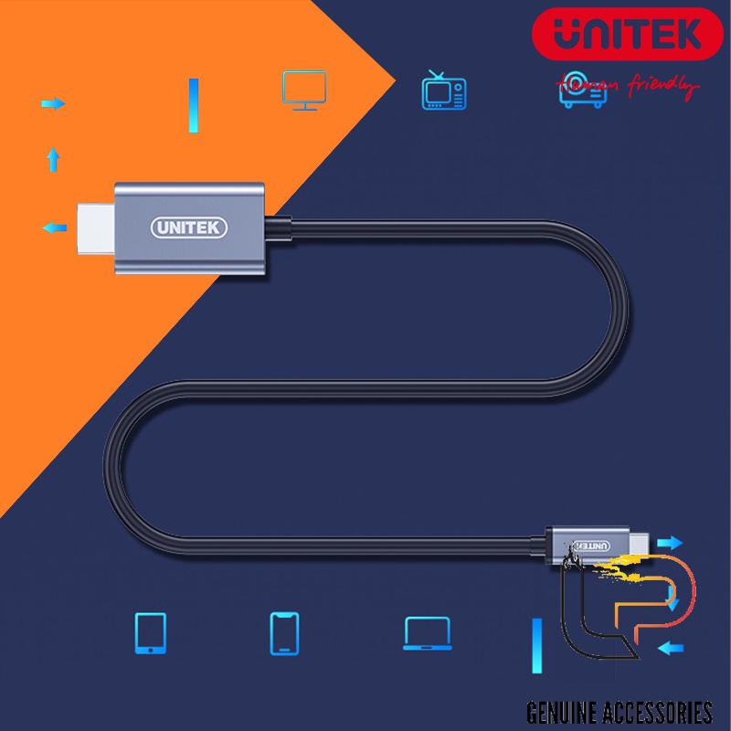 CÁP CHUYỂN TYPE-C RA HDMI HỖ TRỢ 4K UNITEK V410A