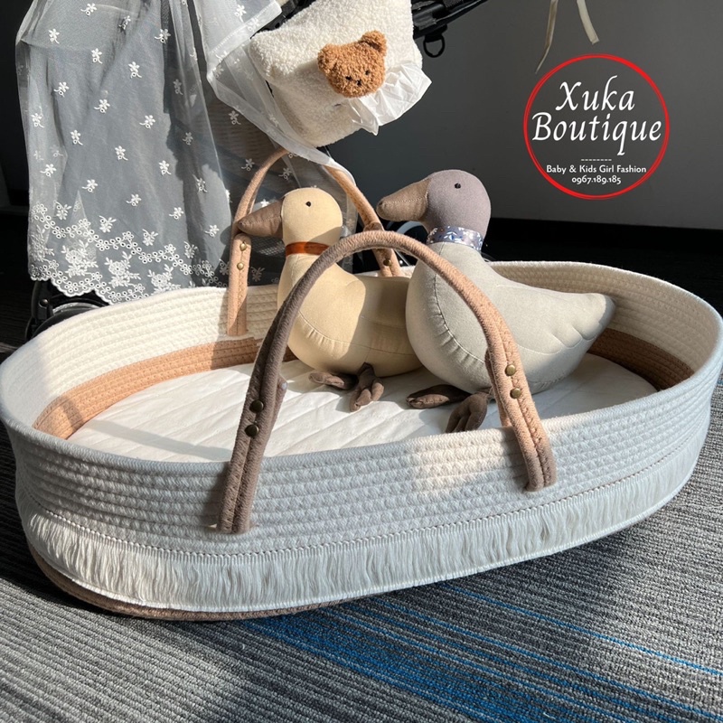 Gấu Bông Organic An Toàn Cho Bé Phong Cách Hàn Quốc - Búp Bê Vải Hình Chú Vịt Bông 100%