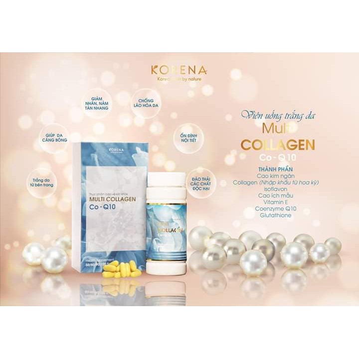 VIÊN UỐNG MUTIL COLLAGEN CO- Q10 KORENA
