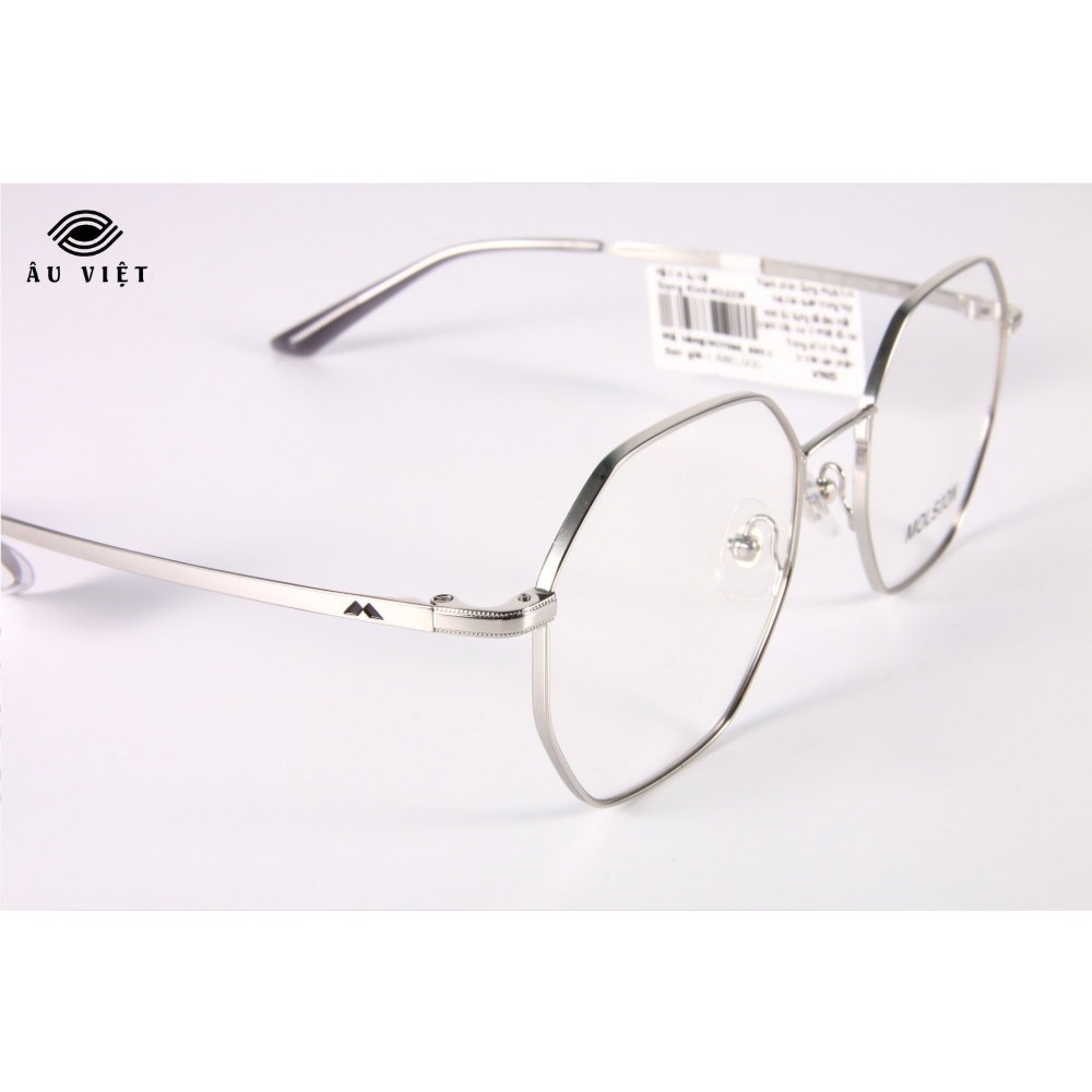 Gọng kính Molsion MJ-7096 màu bạc Full box