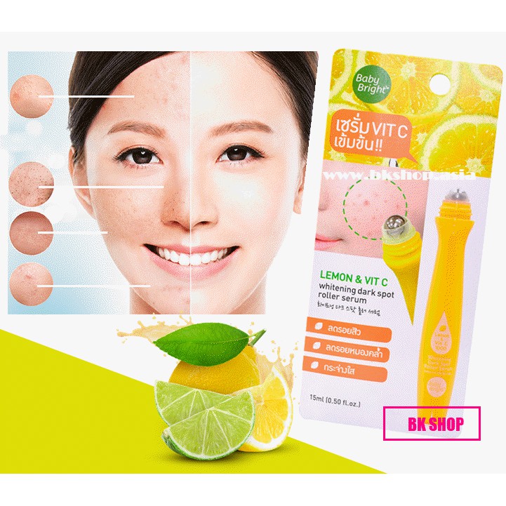[ Auth Thái ] SERUM HỖ TRỢ GIẢM THÂM  BABY BRIGHT LEMON VIT C