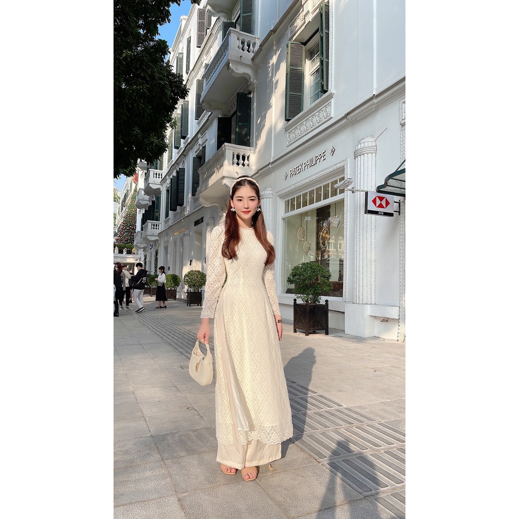 Áo dài ren Almira thời trang nữ by MULLET
