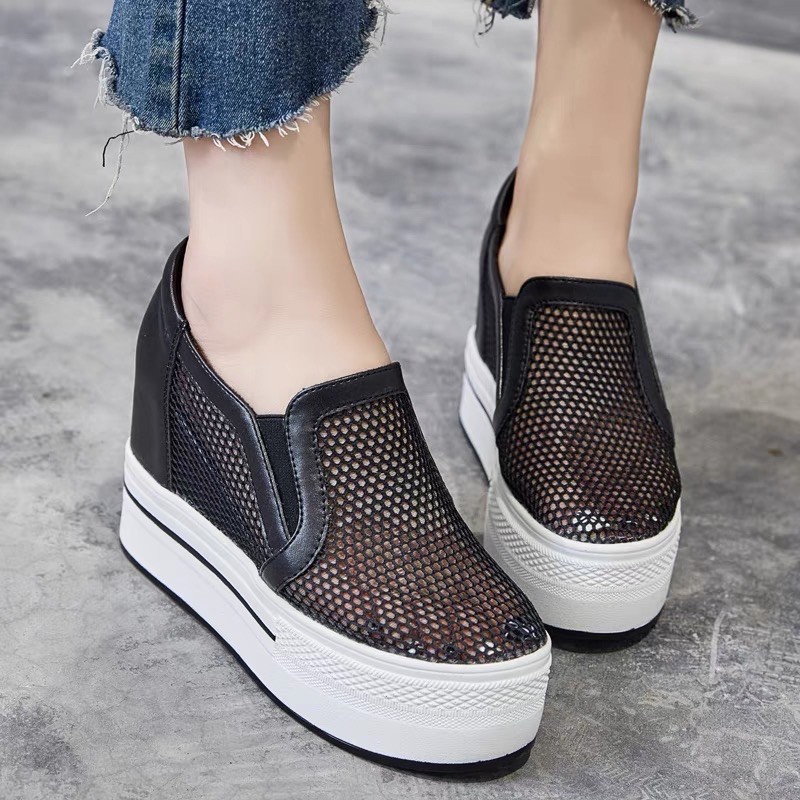 Giày thể thao đế độn lưới cao cấp 10cm