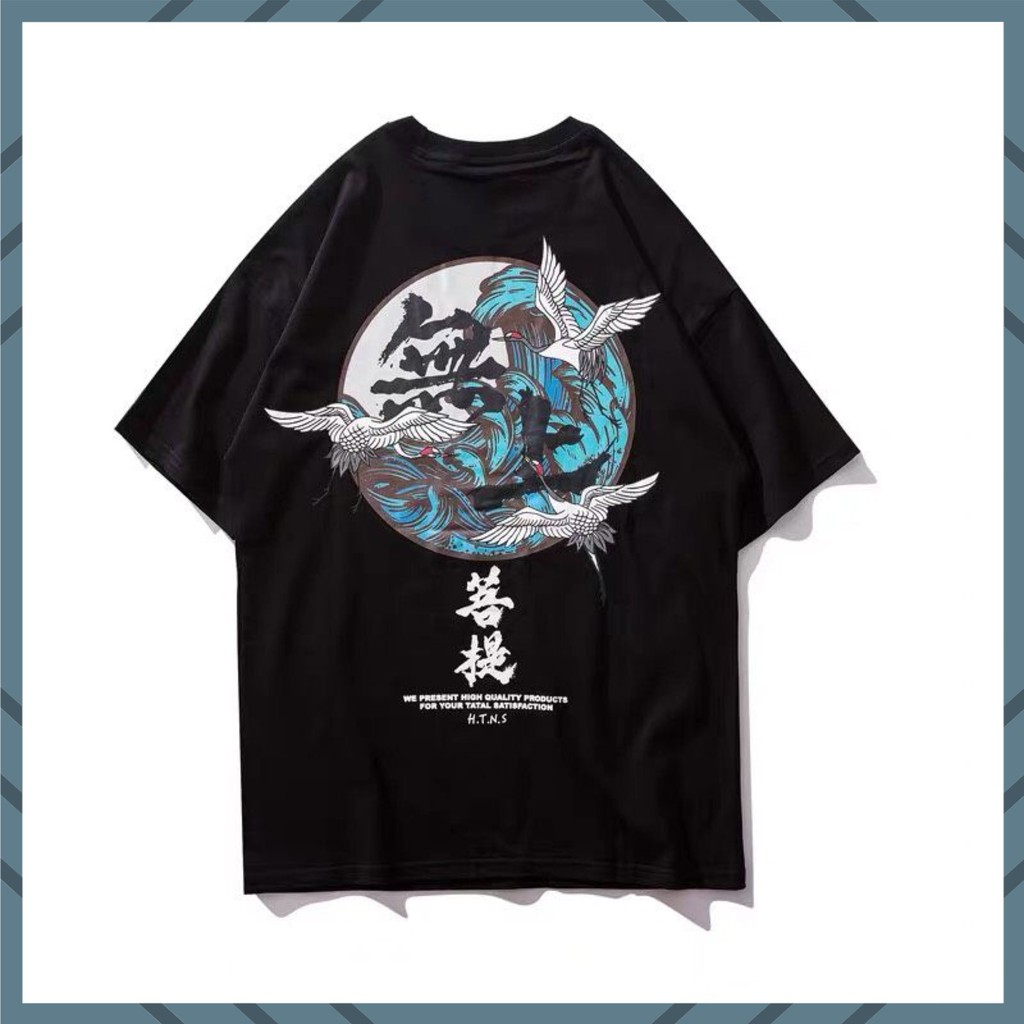 Áo thun tay lỡ nam nữ - ÁO THUN TSHIRT unisex form rộng freesize từ 40kg đến 70kg (UNISEX SÓNG BIỂN) | BigBuy360 - bigbuy360.vn