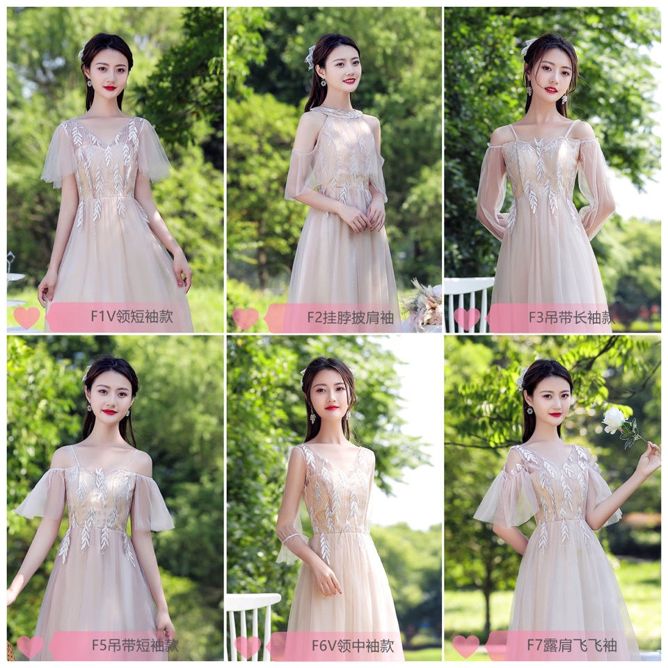 Đầm phù dâu ôm dáng thiết kế mới nhiều kiểu tùy chọn thời trang