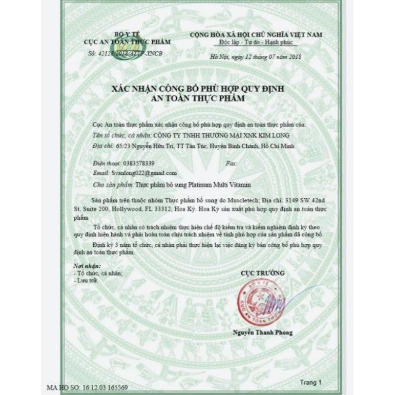 Viên Vitamin Tổng hợp PLATINUM MULTI VITAMIN  - 20 loại Vitamin và khoáng chất - Hàng Chính Hãng Muscletech USA