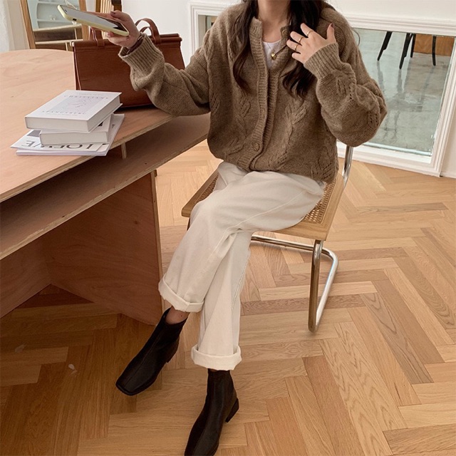 Áo Khoác Len Cardigan Nữ Cao Cấp Hàn Quốc Siêu Đẹp | BigBuy360 - bigbuy360.vn
