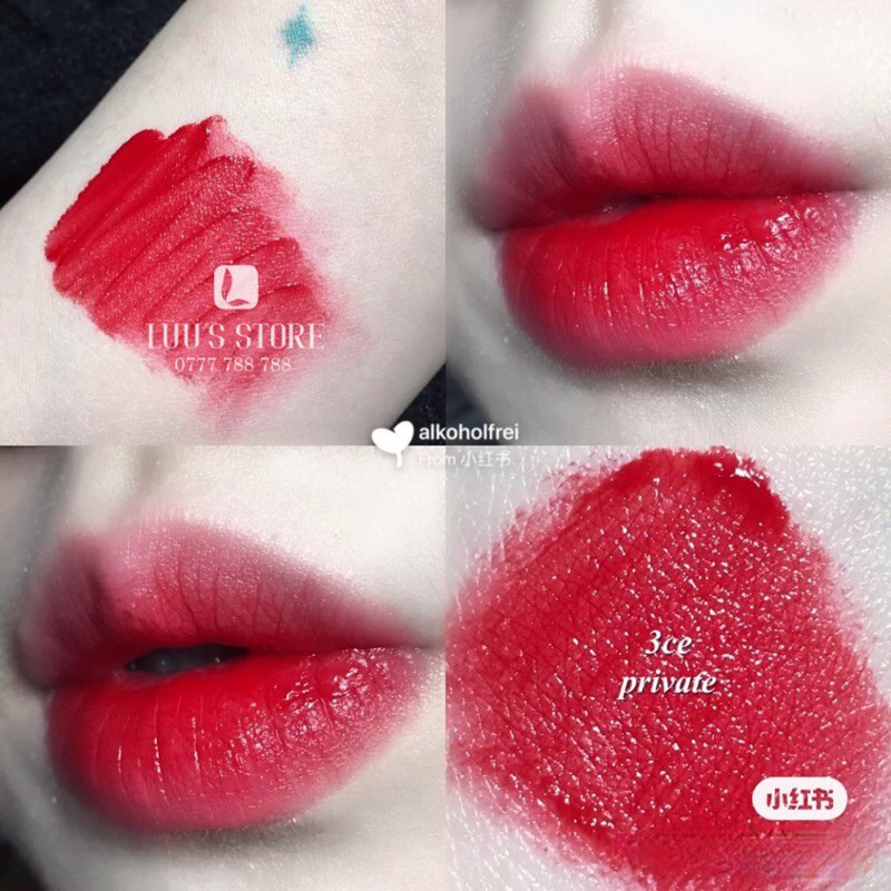 SON KEM LỲ 3CE VELVET LIP TINT