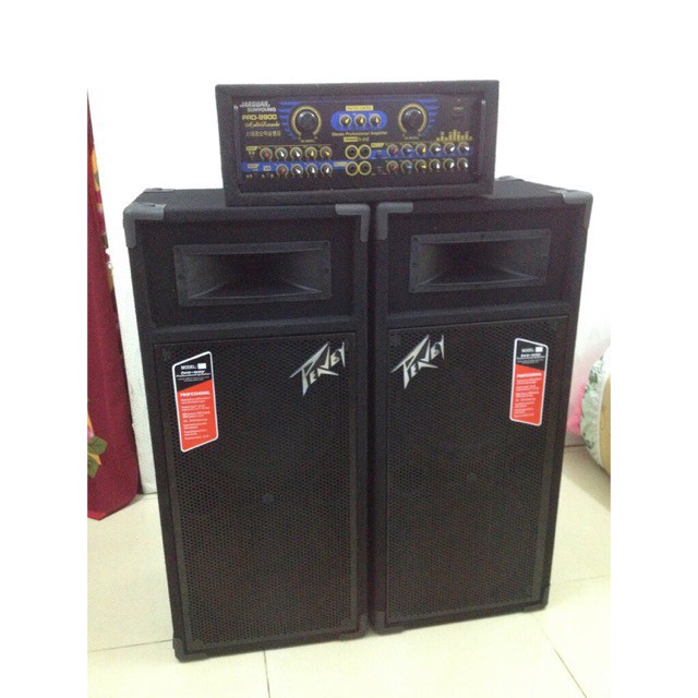 Dàn âm thanh loa 4 bass + Amply 12 sò chơi nhạc sóng ngoài trời.