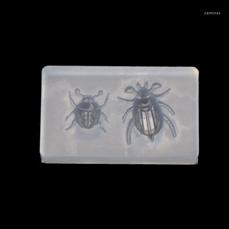 Khuôn Silicone Làm Móc Khóa Hình Bọ Rùa/ Côn Trùng Độc Đáo Dễ Thương