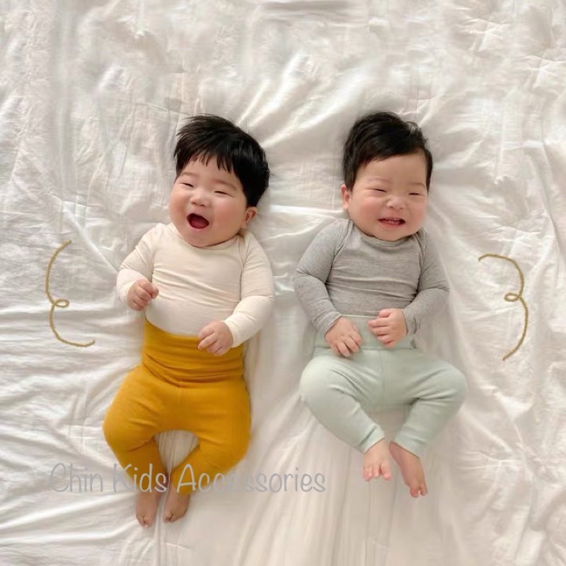 Quần cạp cao thun gân mỏng mềm mại cho bé mỏng vừa