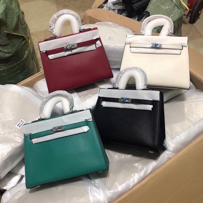 Túi H.M Kelly size 25cm khoá bạc