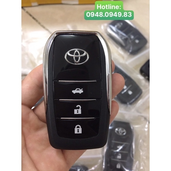 Vỏ khoá gập vios 2019-2020, hỗ trợ cắt đầu chìa bằng công nghệ CNC miễn phí