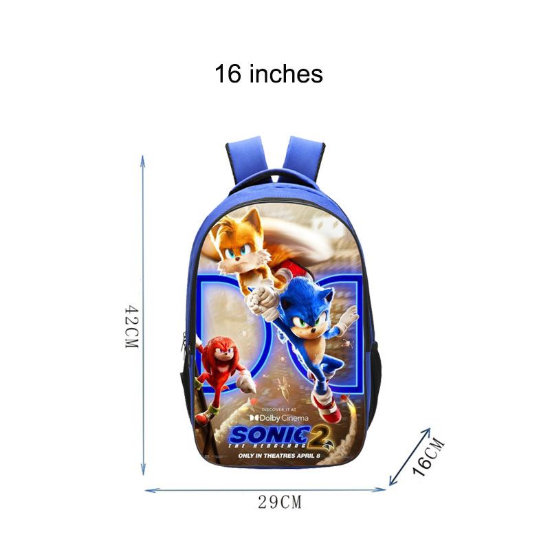 Balo in hình nhím sonic 2 kiểu dáng độc đáo cho bé