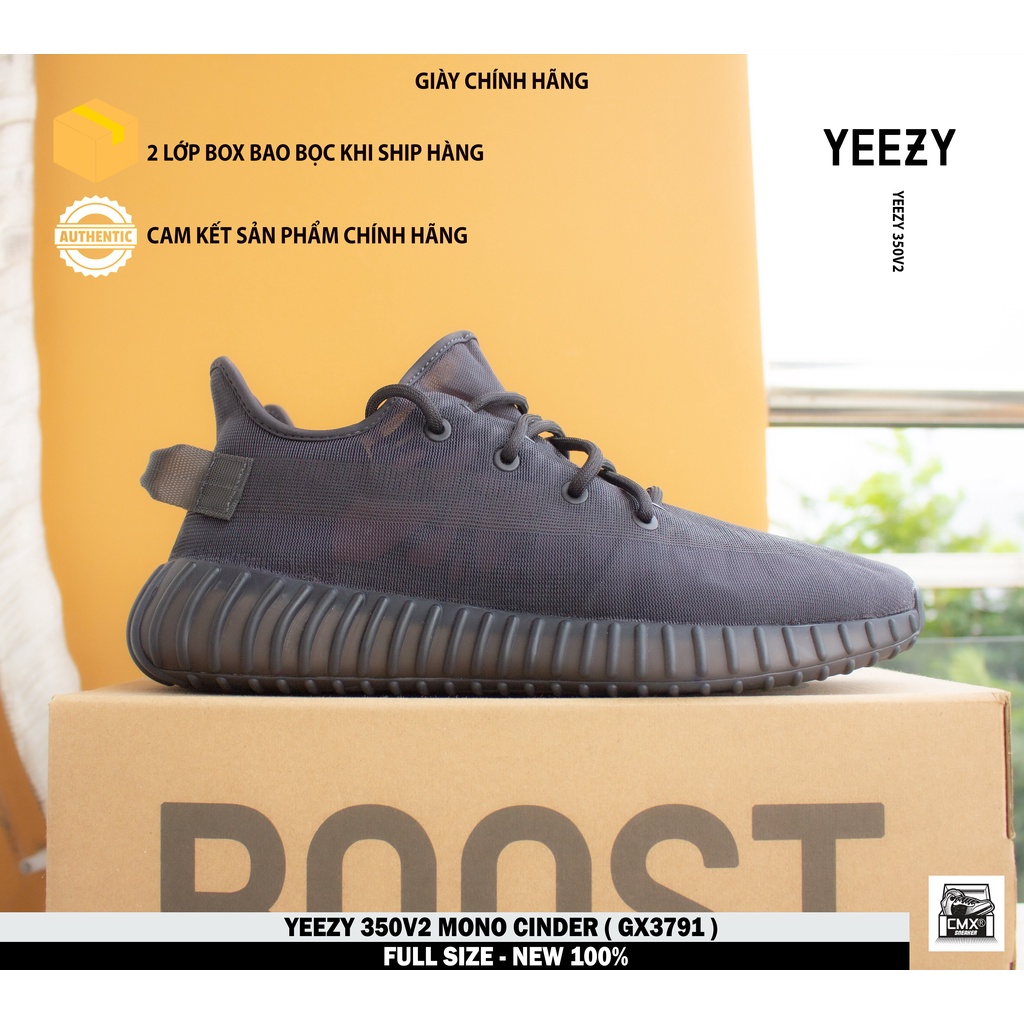 😘  Giày 𝘼𝒅𝙞𝒅𝙖𝒔 Yeezy 350v2 " Mono Cinder "  - REAL AUTHENTIC 100%
