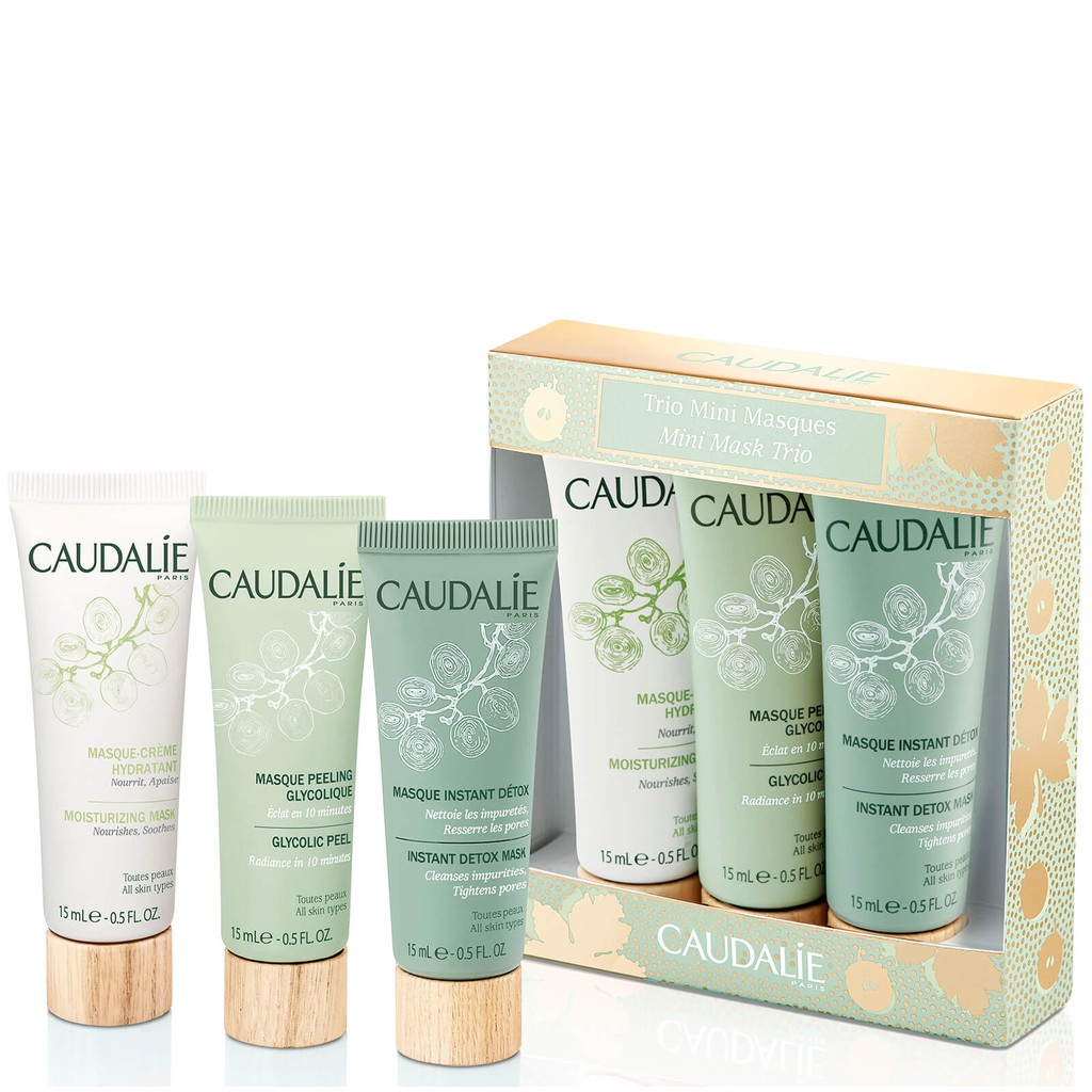 Tách set mặt nạ dưỡng da Caudalie Trio Mini Masques