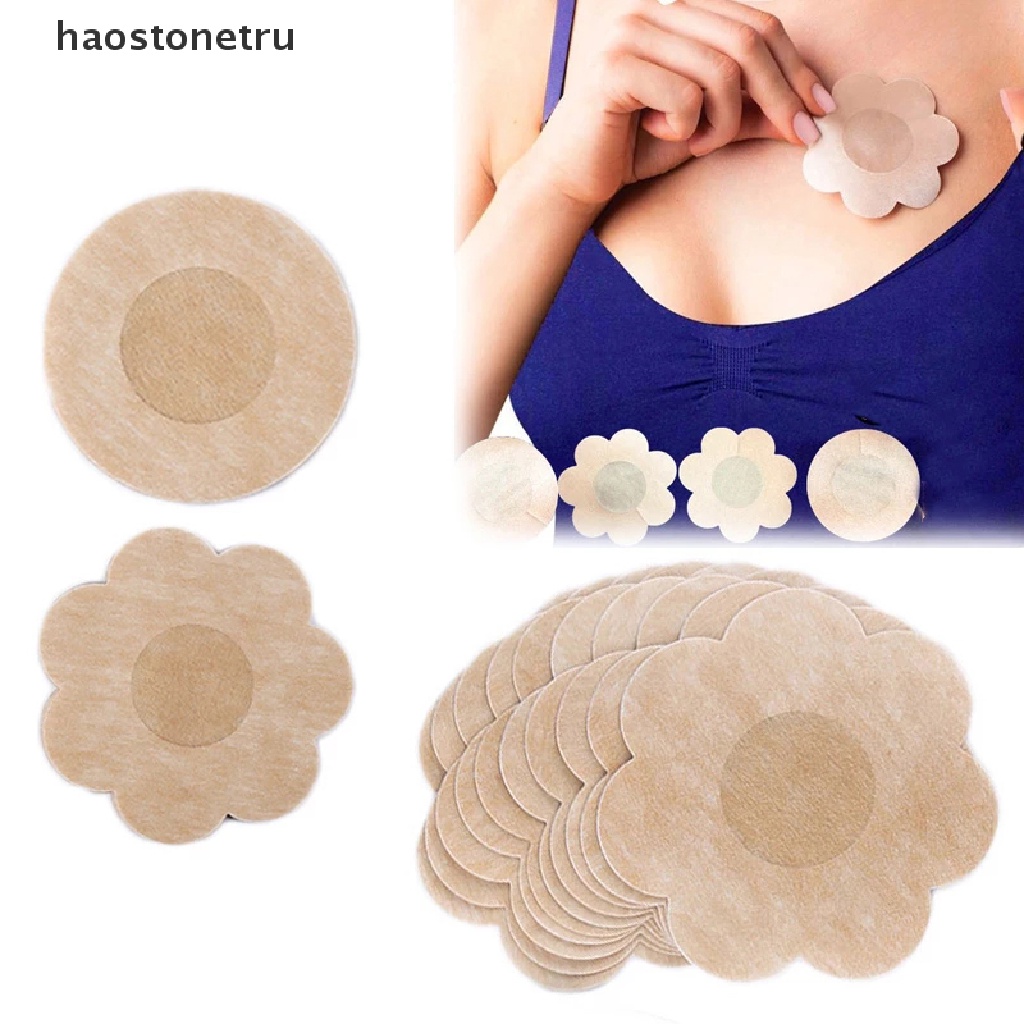 RU 10pcs Women's Invisible Breast Overlays on Bra Nipple Stickers Chest Stickers n
