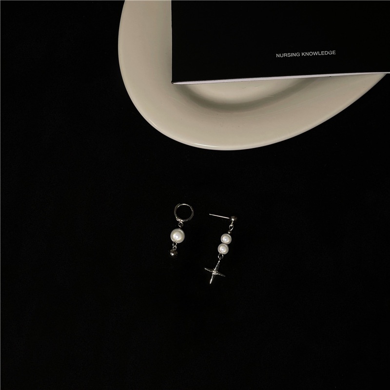 Khuyên Tai Bạc Đính Ngọc Trai Nhân Tạo Thiết Kế Thời Trang Mới