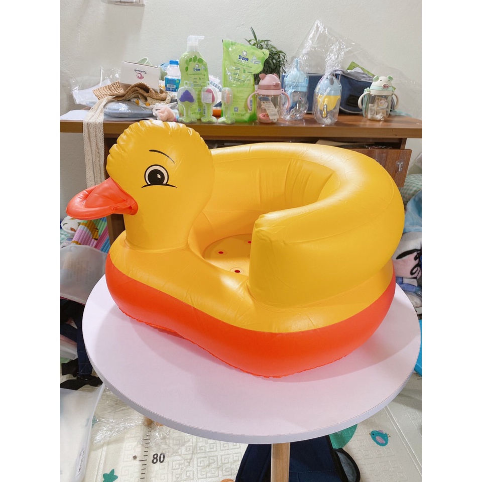Ghế Hơi Tập Ngồi KIDWOW Hình Vịt Vàng Đáng Yêu Cho Bé Từ 6 Tháng Tuổi