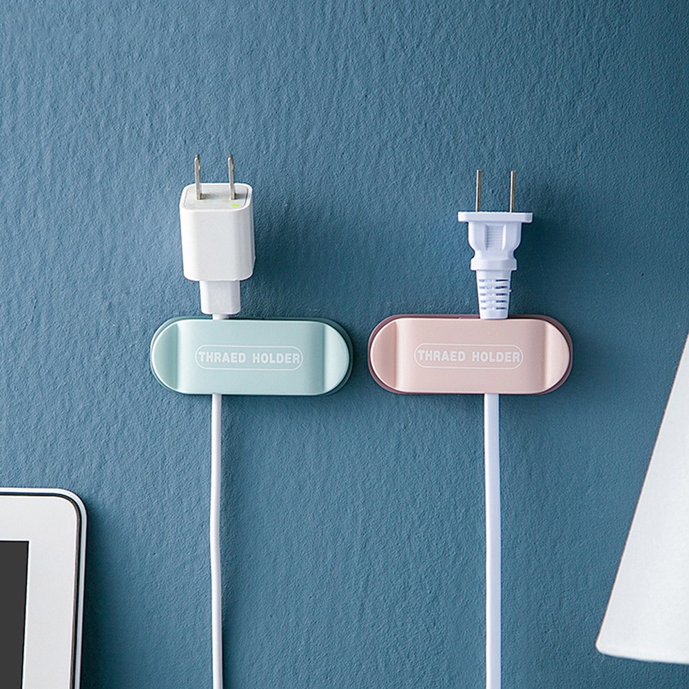 Set 4 Giá Đỡ Dây Cáp Gắn Tường Không Cần Đục Lỗ Tiện Lợi Thời Trang|Giá Đỡ Cố Định Tai Nghe Cổng USB