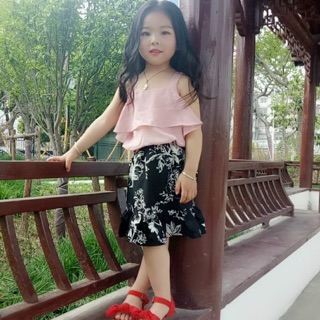 Set chân váy hoa