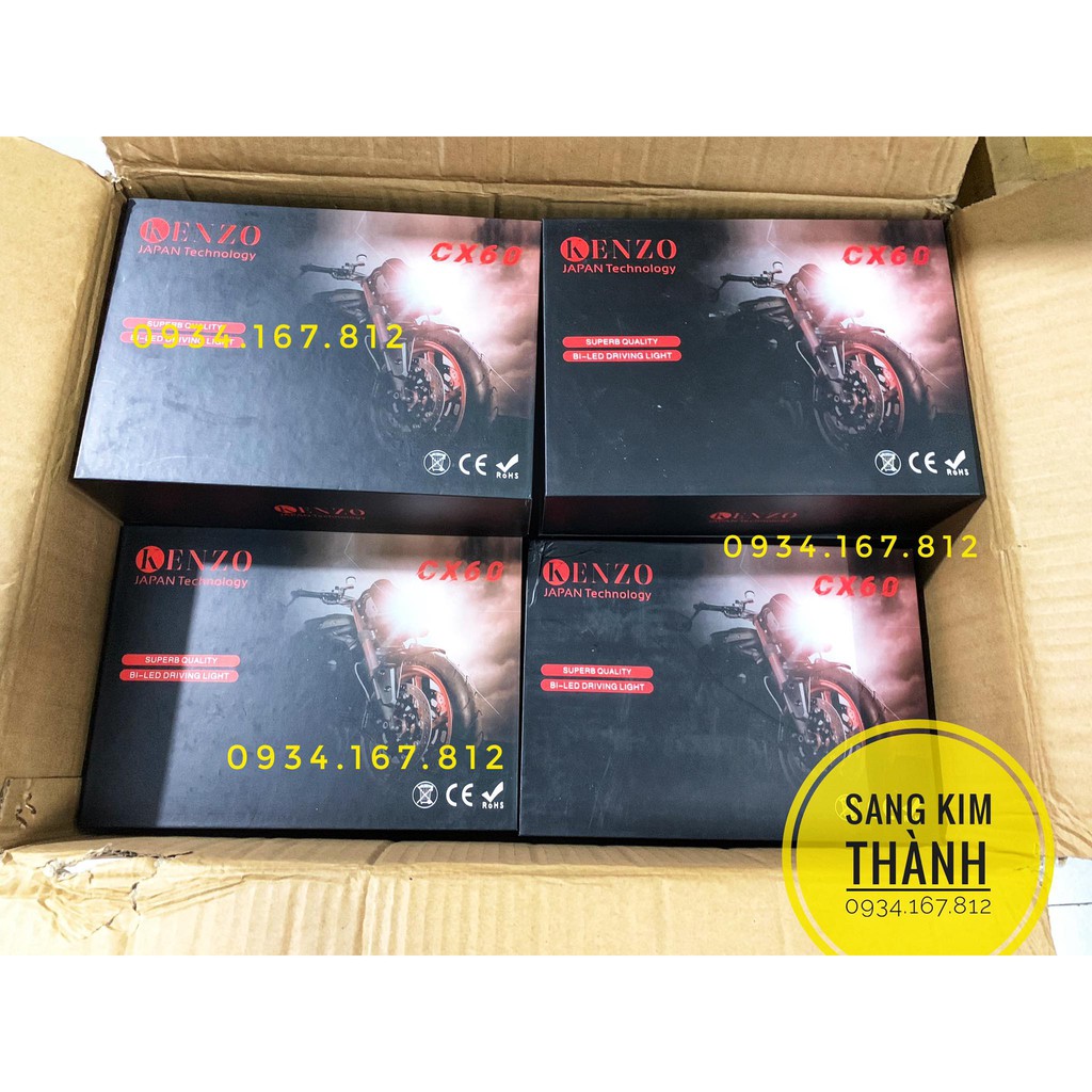 Đèn Kenzo Cx60 Bi Cầu Led Trợ Sáng Chuyên Cos Chính Hãng