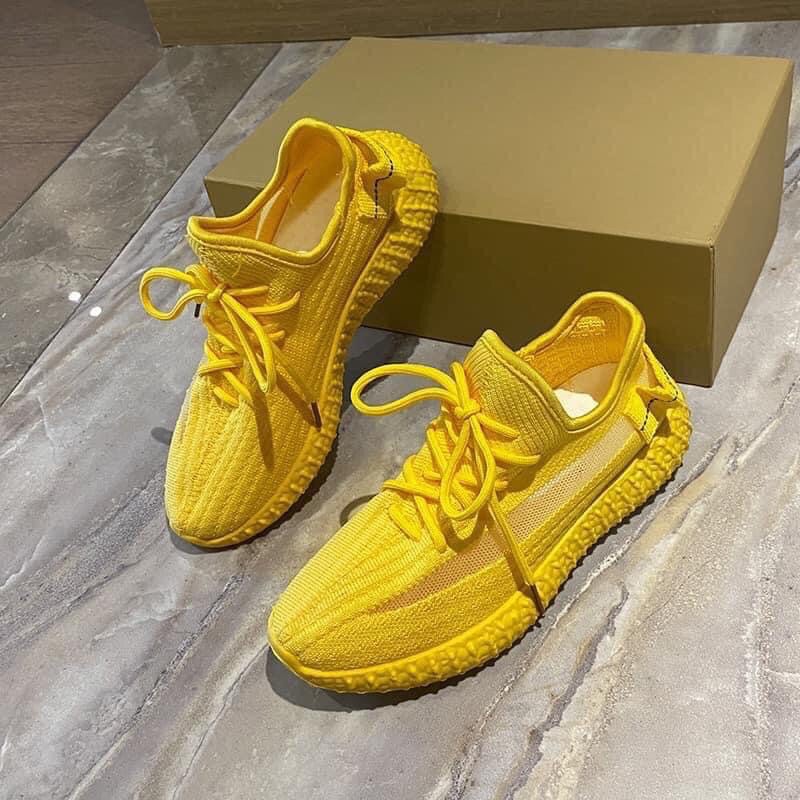 Giày full trơn màu vàng,đỏ ,be( kèm ảnh thật)  Giày thể thao nữ lưới thoáng khí êm chân