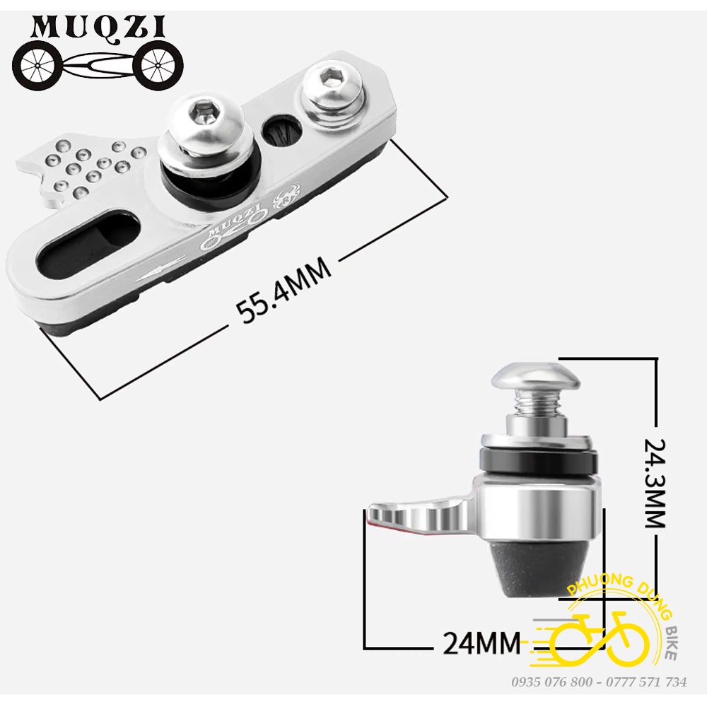 Cặp gôm phanh dành cho vành Carbon xe đạp MUQZI