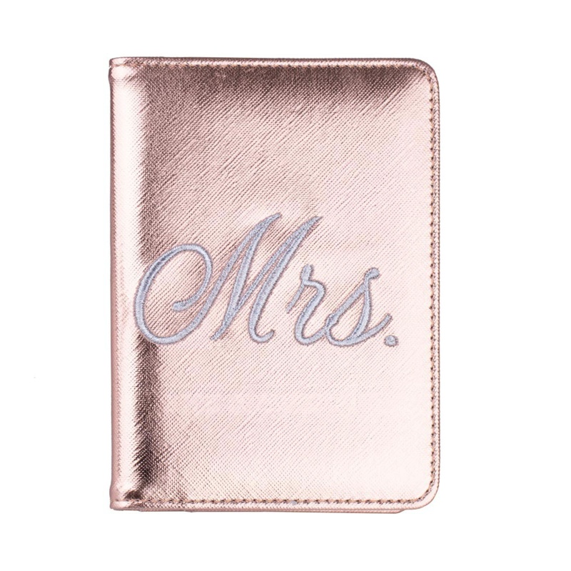 Ví Đựng Hộ Chiếu In Chữ Mr &amp; Mrs Xinh Xắn