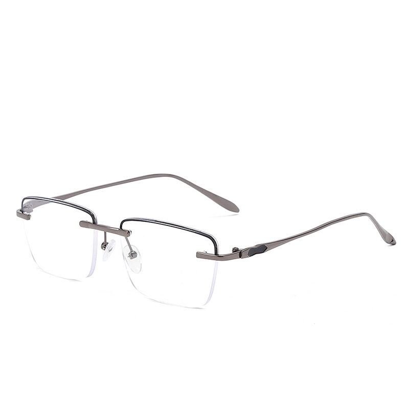 Kính Đọc Sách Nam PTQ Gọng Kim Loại Chống Ánh Sáng Xanh