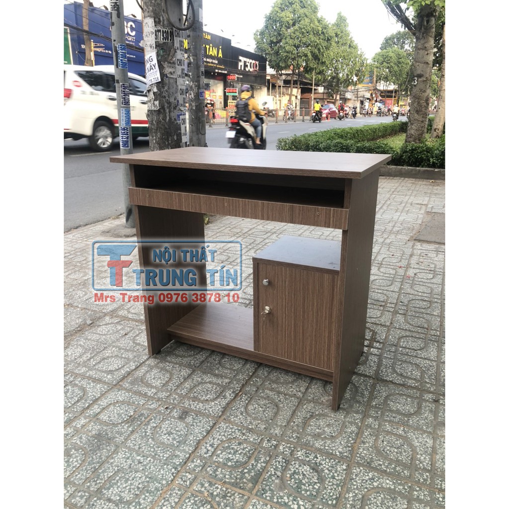 bàn vi tính, gỗ ngang 80cm