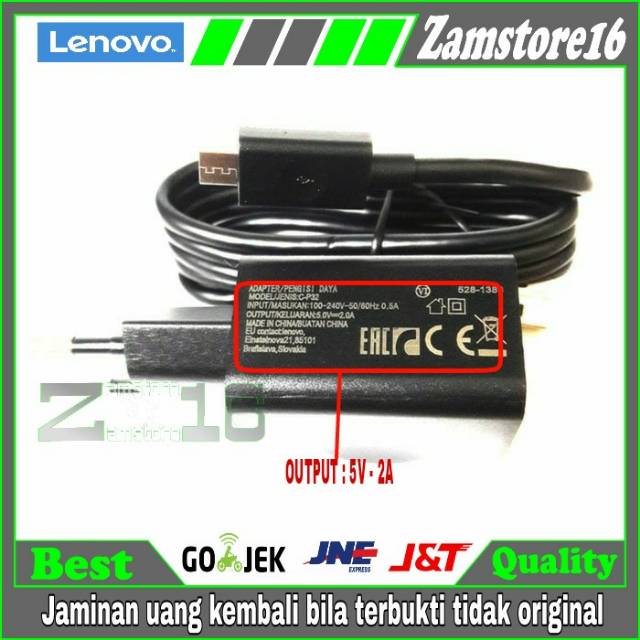 Bộ Sạc 2 Ampere Chính Hãng Cho Lenovo Vibe A6000 A6010 A7000 S60 P70