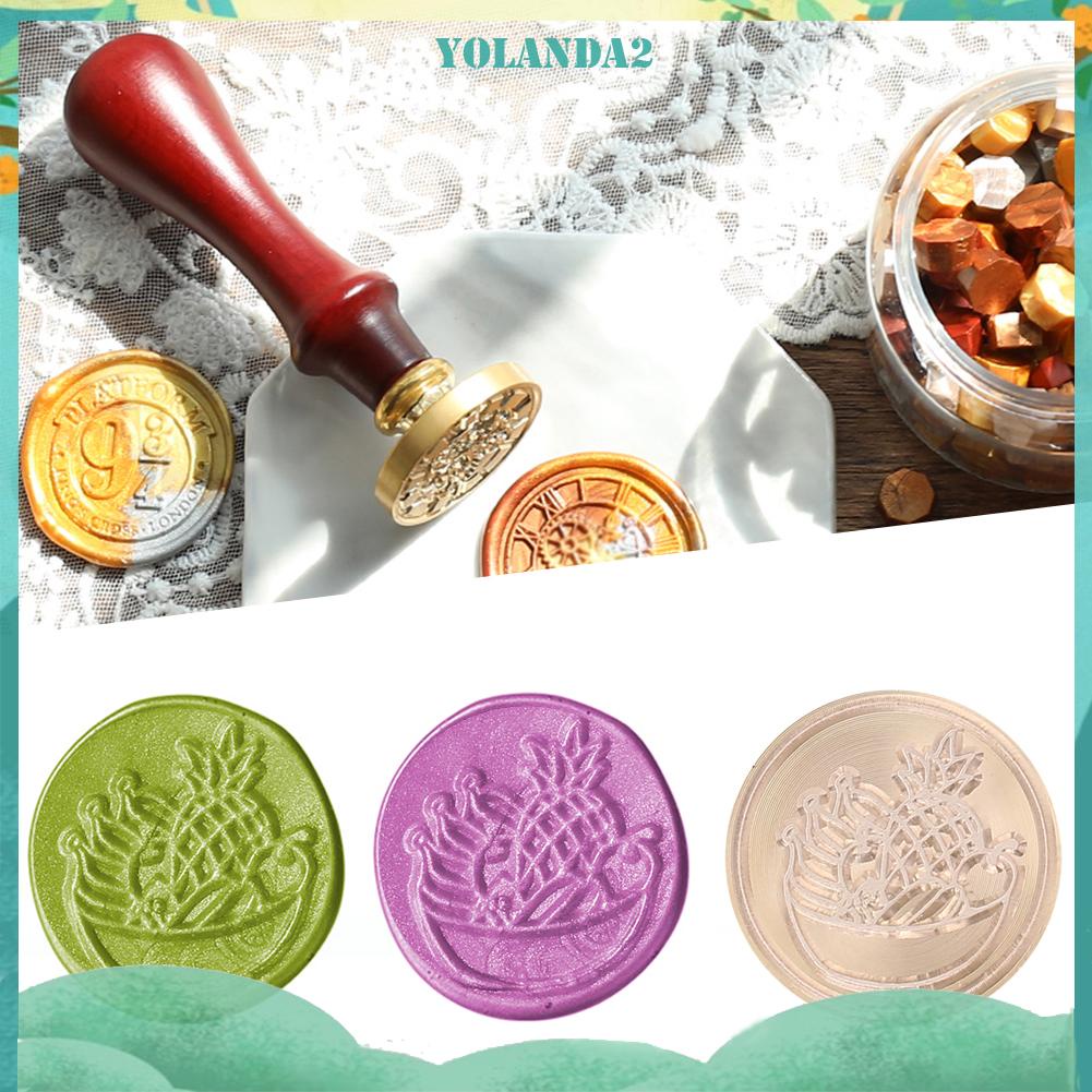 Đầu Con Dấu Sáp Hình Trái Cây Phong Cách Retro Độc Đáo